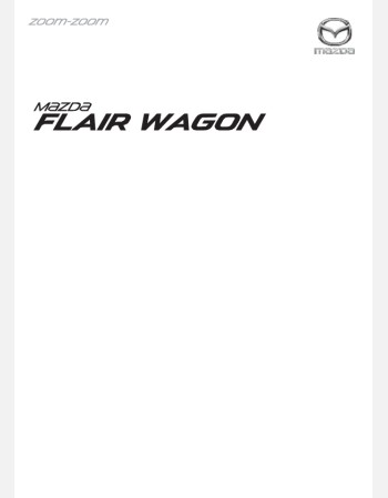 mazda flair wagon 2018 2019 & 2020 owners manual in english